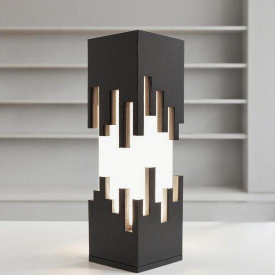 Futuristic Night Light 3D Printed Cyberpunk Led Desk Lamp