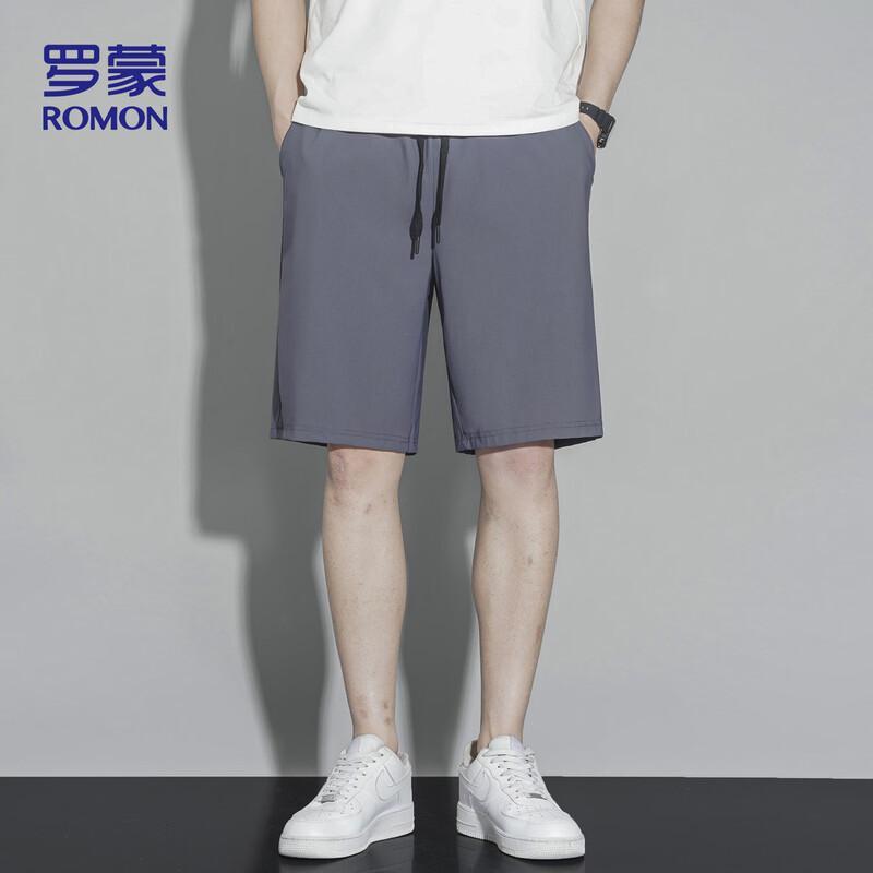 ROMON Men's Ice Silk Stretch Quick-Dry Casual Shorts K338