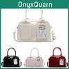 Boston Bag Small Pu Leather Urban Minimalist Crossbody For Daily Use