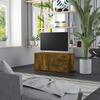 815495 vidaXL TV Cabinet Smoked Oak 80x34x36 Cm Engineered Wood