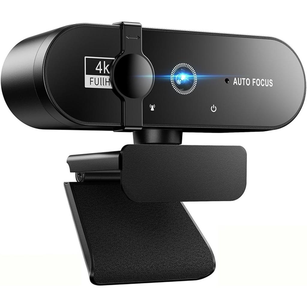 Webcam, Webcam 4K Mini Camera 1080P Webcam Full HD 2K Con Microfono Autofocus Web Camera Per PC Computer Laptop Fotocamera Online(1080P)