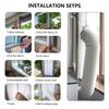Waterproof Air Lock Window Seal Set Portable Air Conditioning Window Sealing Cloth Insulation Curtain with Zippers