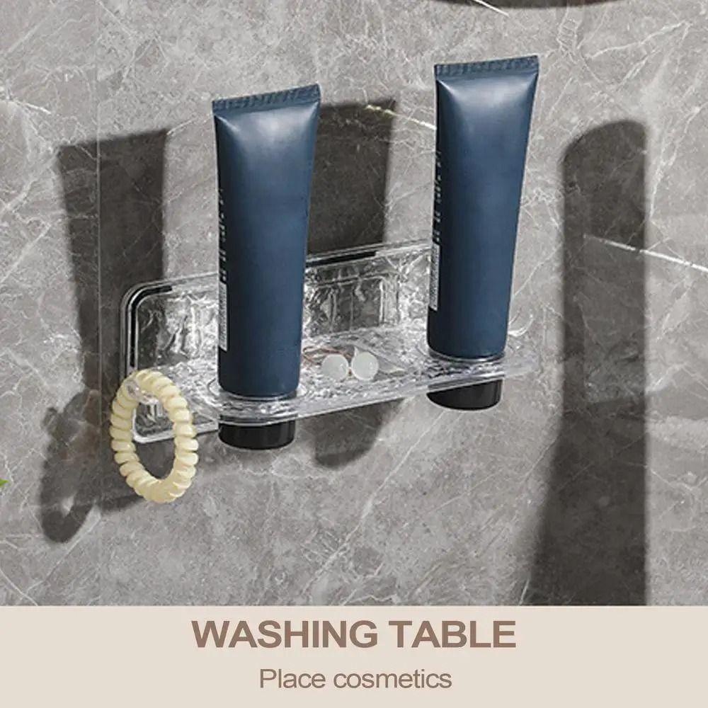 Wall Mounted Bathroom Storage Rack Creative Lotion Dispenser Holder  Bathroom Supplies