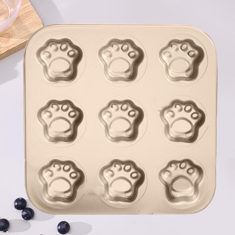 Nine-Cavity Cat Claw Cake Mold