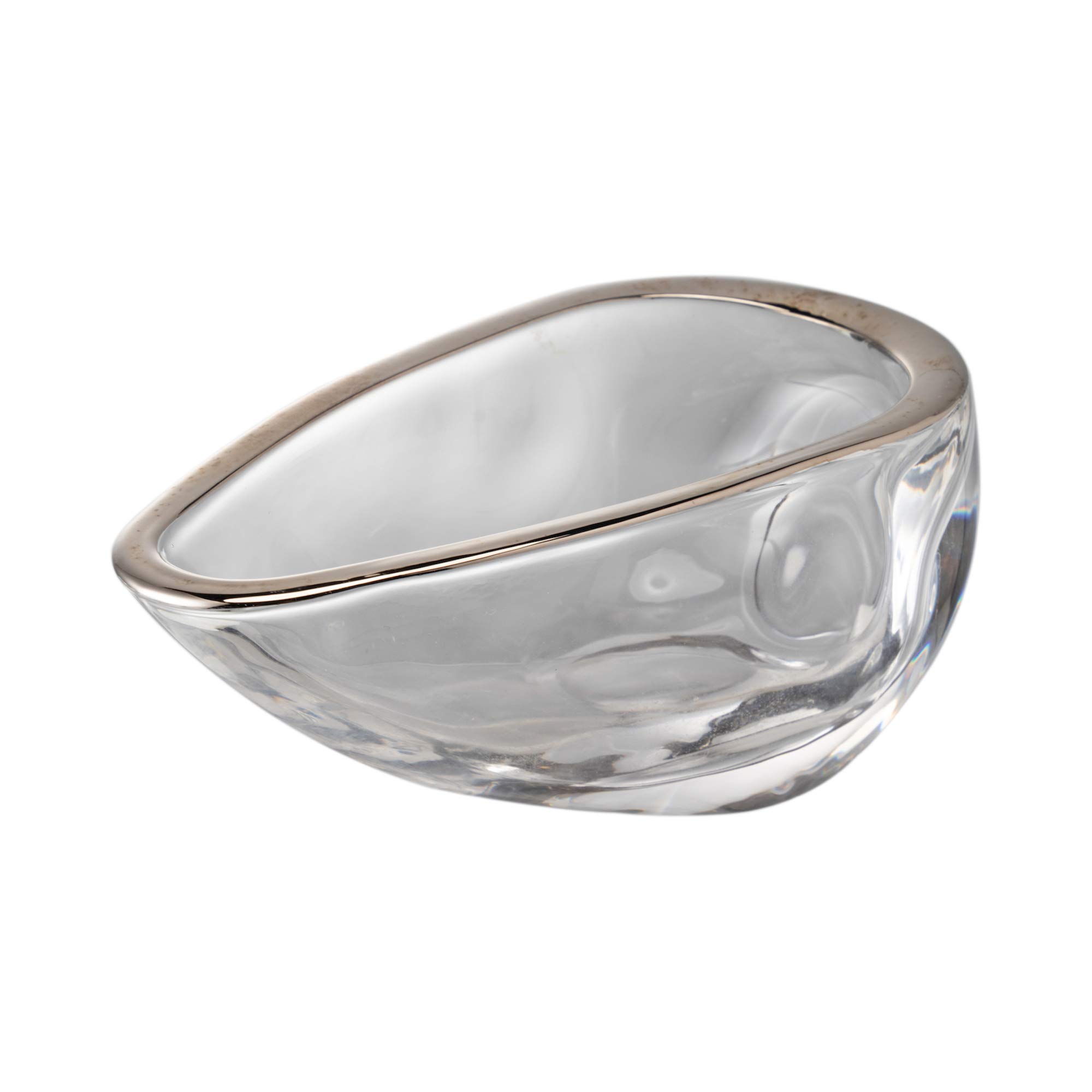 

Aoyama Glass Glass Small Bowl with Small Dish, 7cm, Platinum, Made in Japan, AMG-CA-P207P