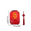 With Chinese knot Imitation Bamboo  Lantern Hanging Tree Spring Festival Red Lantern  New Year