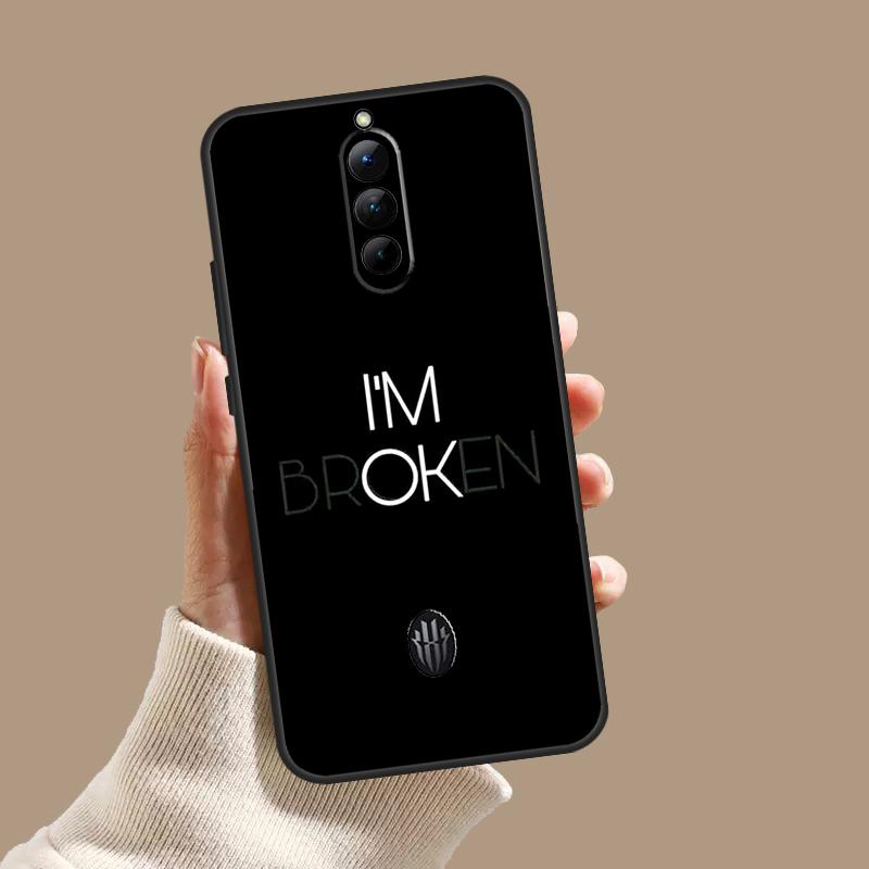 Sad Depression Black Word Case For ZTE Nubia Red Magic 10S 9S 8S 8 9 10 11 Pro Plus 6 7 6S 7S Pro 5G 6R 10 Air Cover