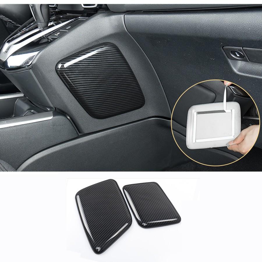 2x Carbon fiber look Side Central console cover trim FOR HONDA CR-V CRV 2017-21