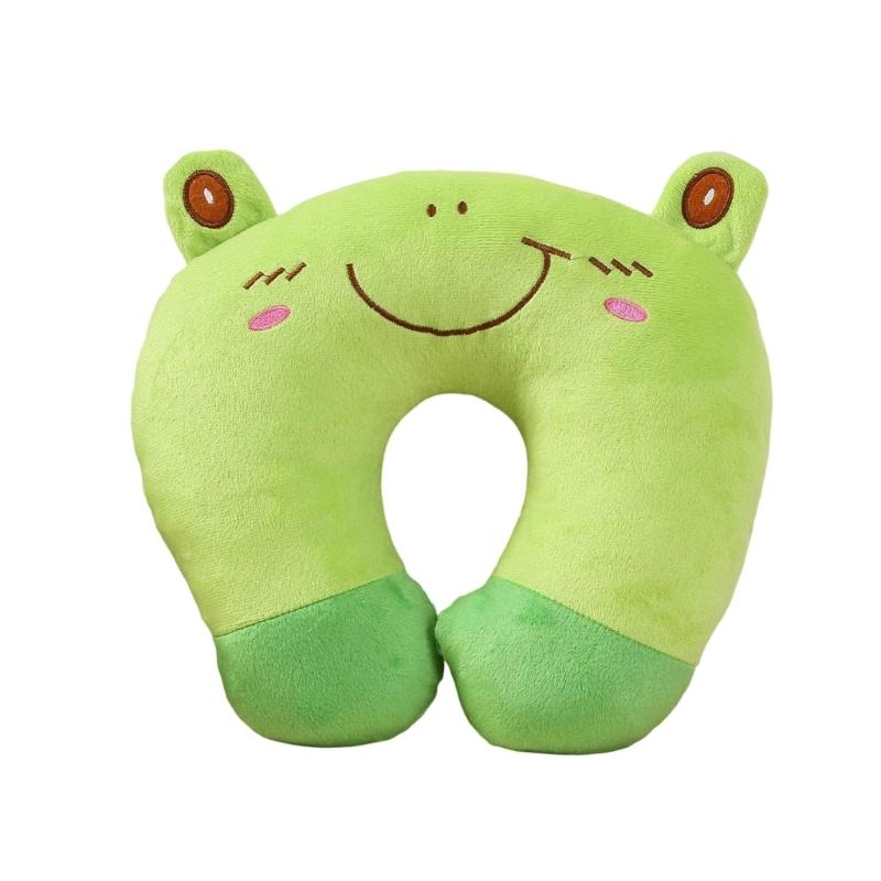 Breathable Travel U Shape Neck Pillow Lightweight Compacts Cartoon Animal Cushion For Airplanes Car And Office Comfort