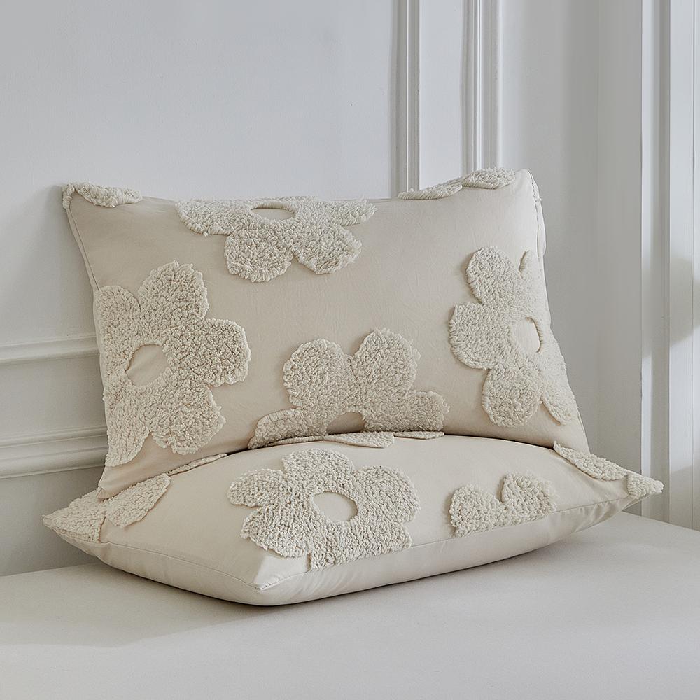 Spring Summer New Cut Flower Duvet Cover Set 2/3pcs Tufted Three-dimensional Flower Bedding Set King Queen Size Comforter Cover