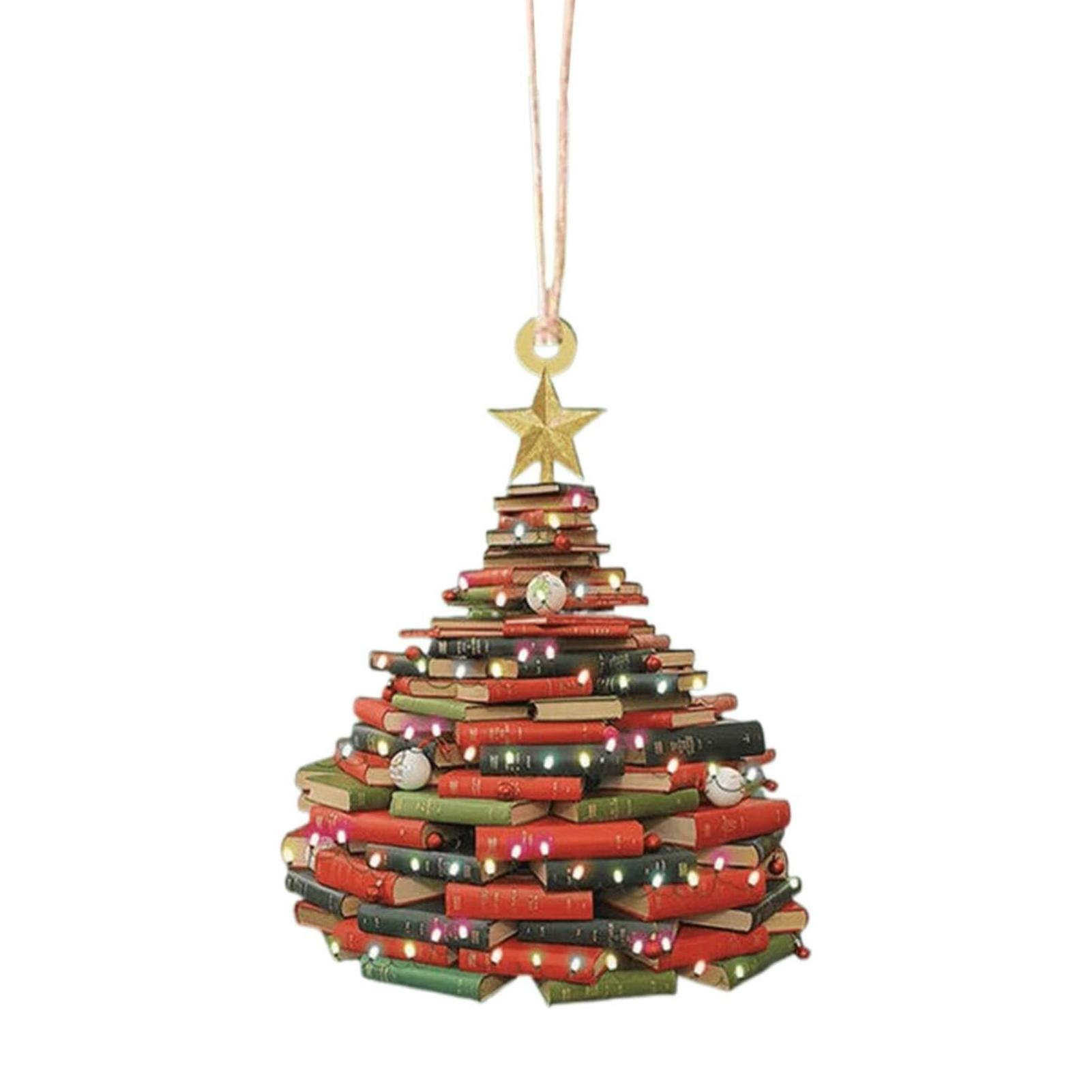 

Акриловые книги, украшения для рождественской елки, персонализированный декор для праздничной вечеринки для спальни и дома