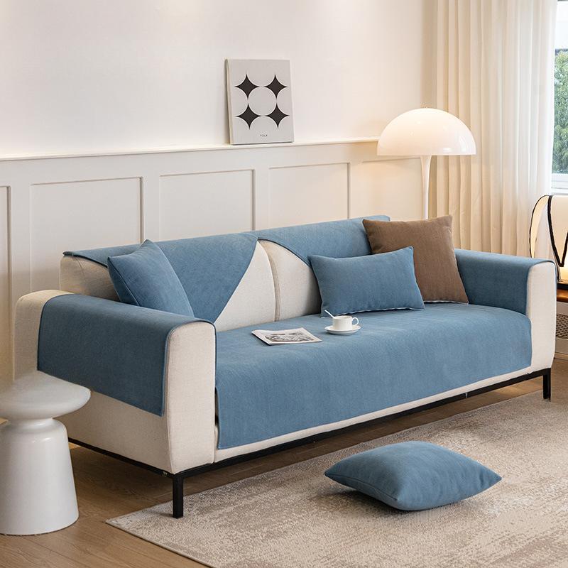 Chenille Sofakissen Nordisch Schlichtes Sofakissen Vier Jahreszeiten Universal Rutschfestes Kissen Moderner Modebezug