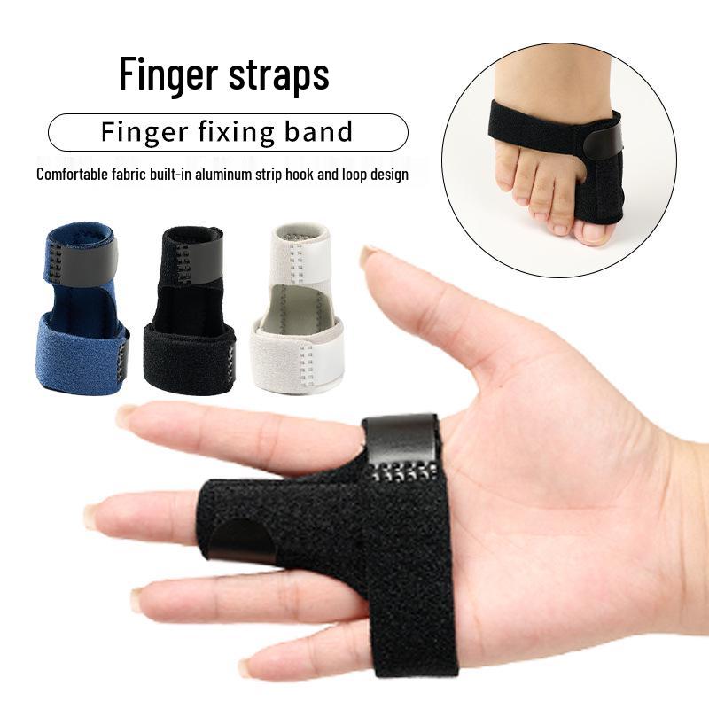 Detachable Finger and Toe Support Strap with Aluminum Plate for Dislocation and Protection