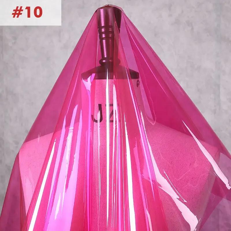 120x50cm TPU Fabric PVC Jelly Film Waterproof Crystal Bag Plastic Raincoat Fabric Transparent Clothing Bag Stage Diy Material