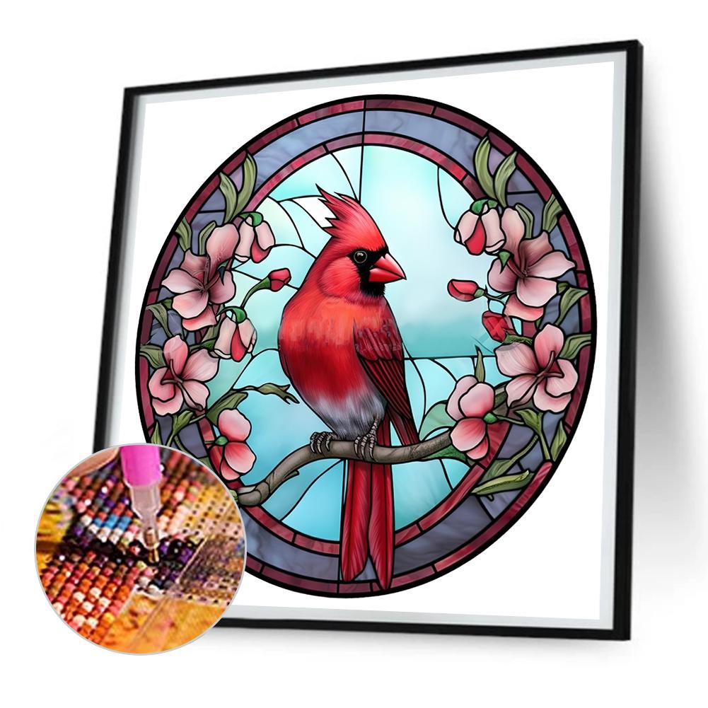

5D DIY Full Round Drill Diamond Painting Stained Glass Animal Kit Home Decor