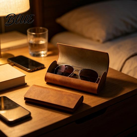 Travel Eyewear Organizer Vintage Magnetic Eyeglasses Case  Hard Shell Sunglasses Holder for Portable Spectacle Protector Travel  Anti Crush