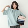 Shop Women Loose Fit Hooded Short Sleeve Tee Sora Ami Wsh 3264