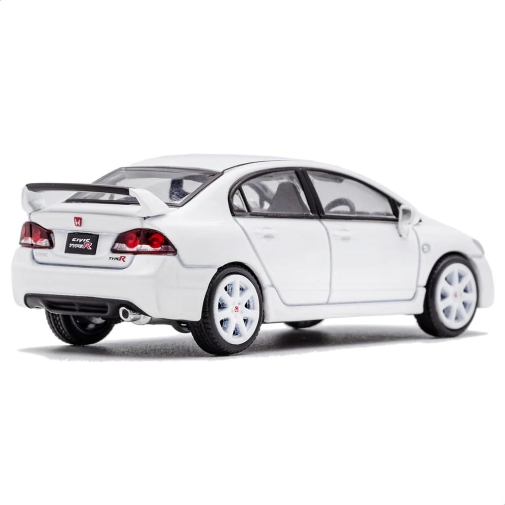 DIECASTTEAM Honda Civic FD2 RHD White Finished Model 1/64 Type-R LL-021-81