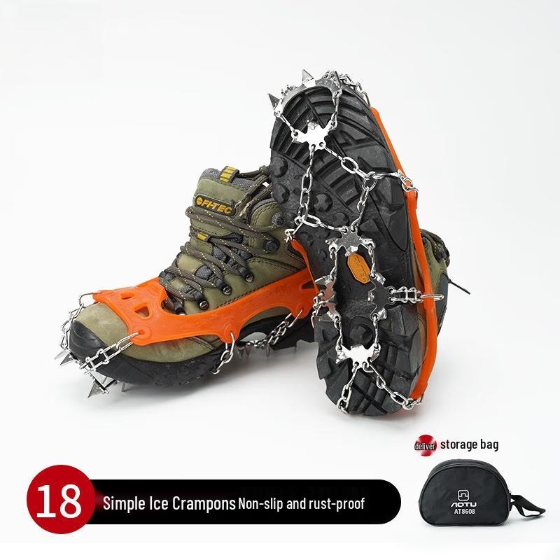 

ML 18-зубый альпинистский ледоступы для улицы, противоскользящий чехол на обувь