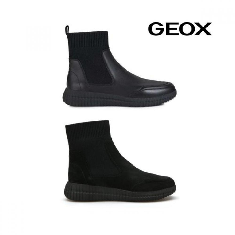 Geox Women Comfort Socks Knit Ankle Boots W1b4gaa0w11 Black 365235suede black W12 9900₽