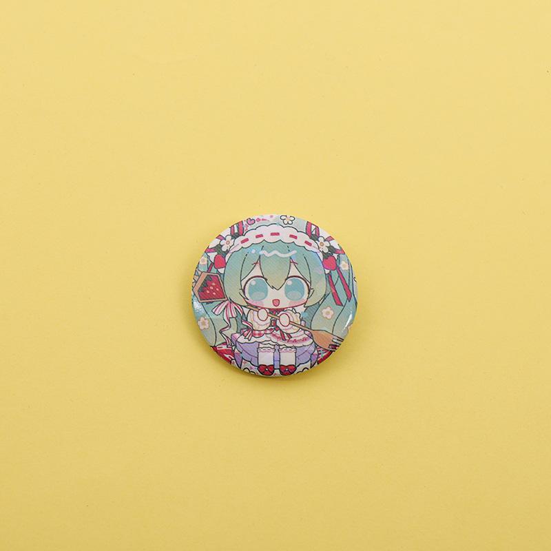 Hatsune Miku Anime Laser Glass Button Badge Brooch