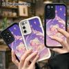 Phone Case: 2D Flat Samsung Galaxy A34 A35 M05 M06 S20 S22 S21 FE Plus 5G Step Design Case, Gradient Starry Sky, Christmas and Halloween Gift