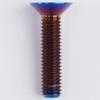 1 PC M8 P1.25mm 20 25 30 35 40 45 50 60mm GR5 Titanium Alloy Countersunk Screw Bolt Flat T40 Torx Head For Motorcycle Bike