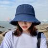 Adjustable Jeans Fisherman Hat Big Brimmed Sunscreen Hat Fashion Denim Bucket Hat  Girls