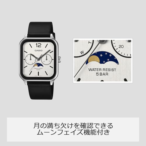 Casio] Watch Casio Collection [Genuine Japan] Moon Phase Function MTP-M305D-1AJF Men's Black