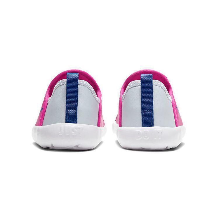 Nike Lil Swoosh Low Top Walking Shoes Baby Sneaker Gray Pink AQ3113-605