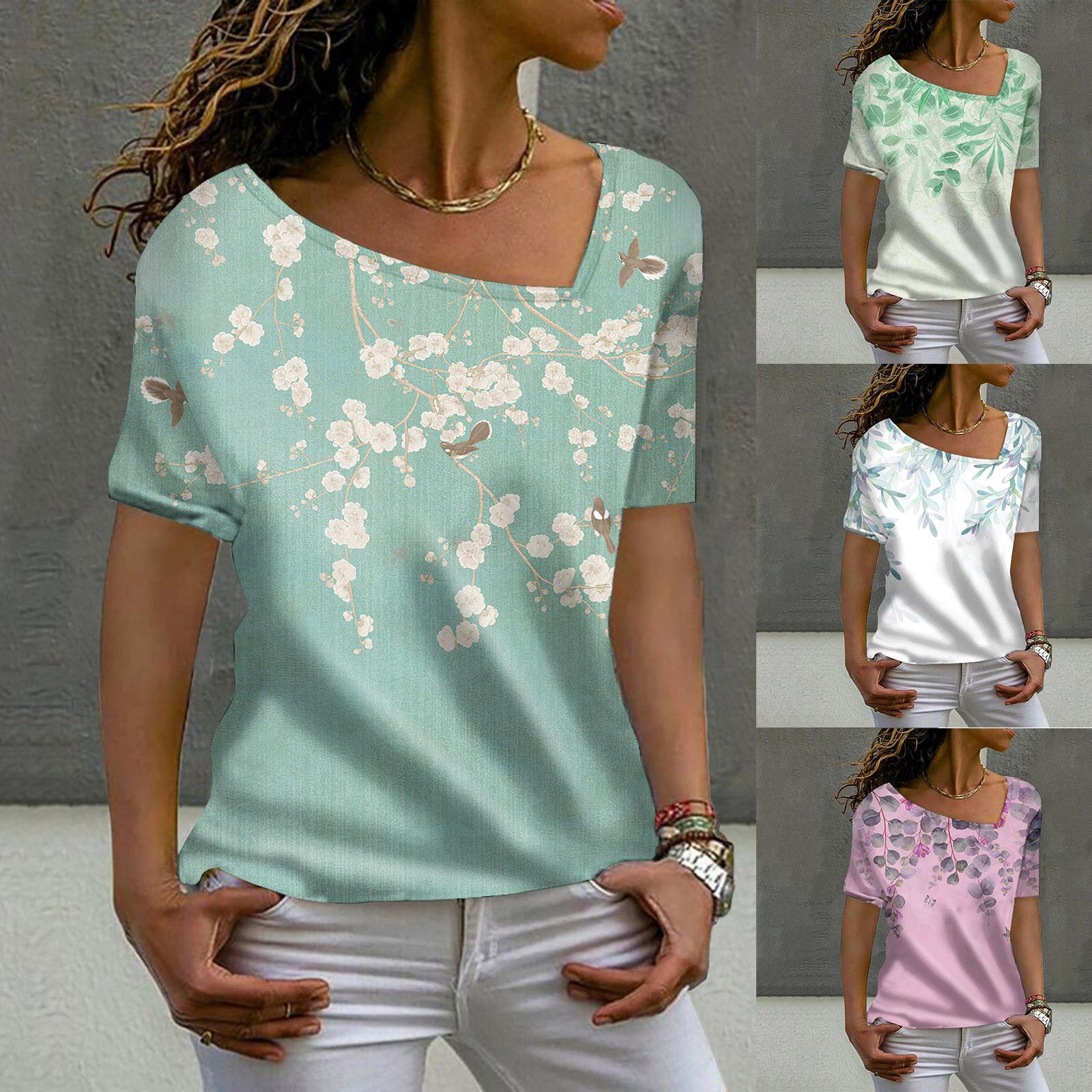 

Женская модная повседневная блузка с длинным рукавом и длинным рукавом с принтом