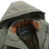 Men's Winter Padded and Thickened Loose Casual Cotton Jacket Middle-aged Multi-pocket Cold-resistant Straight Hem Warm Coat