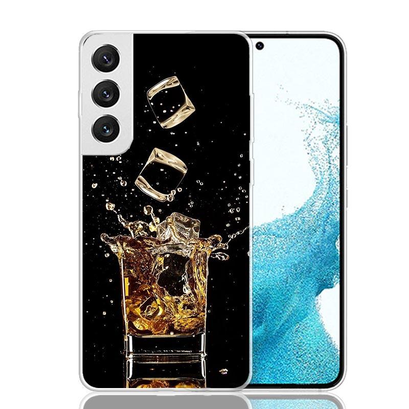 Cigar Whiskey Ice Drink Phone Case For Samsung Galaxy S26 S25 Edge S24 S23 FE S22 Ultra S21 Plus S20 + Fundas Cover Coque Galaxy
