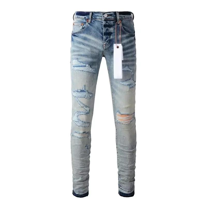 STREETRICH Men Jeans American High Street Pleated Basic Model New Fashion Trend High Quality Jeans