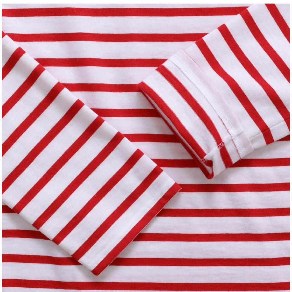 St. James 9858 Neige Tulipe Minquire Modern Stripe Union Long Sleeve Tee