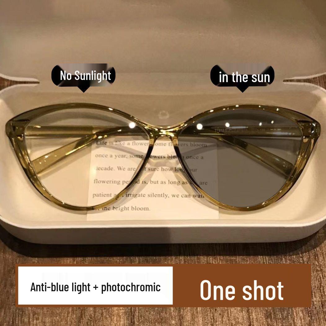 

Очки «кошачий глаз», меняющие цвет, для женщин – стильные оправы с защитой от синего света и возможностью вставить линзы по рецепту, идеально подходят для фото и повседневной носки. Plano