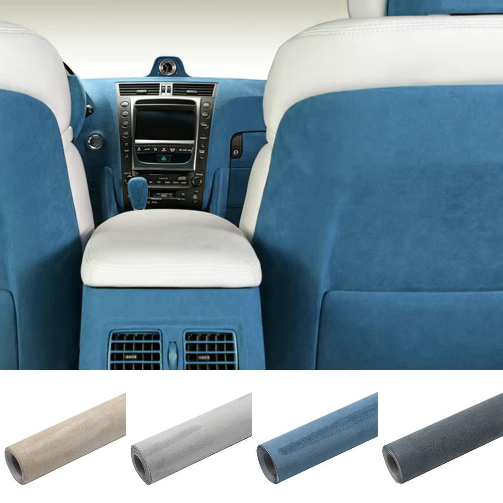 Artificial Suede Self-adhesive Adhesive Cloth Decal Car Interior Modification Door Panel Center Console DIY Sticker