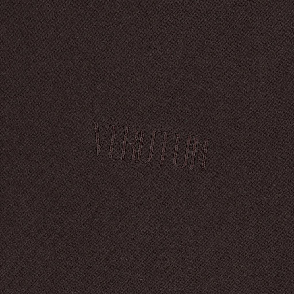 VERUTUM Serif Small Logo Sweatshirt Brown