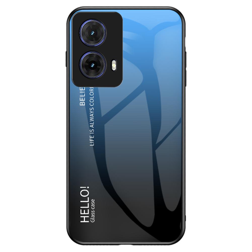 For Motorola Moto G85 5G/S50 Neo 5G Case Anti-Scratch Tempered Glass+PC+TPU Phone Cover