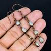 Rainbow Moonstone Earrings Gemstone Jewelry, Copper Electroformed Earrings, Handmade Beautiful Jewelry Earrings