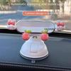 Cute Cartoon Suction Cup Car Phone Holder Dashboard Mount Design Stable Anti-shake Structure Perfect for Safe Navigation