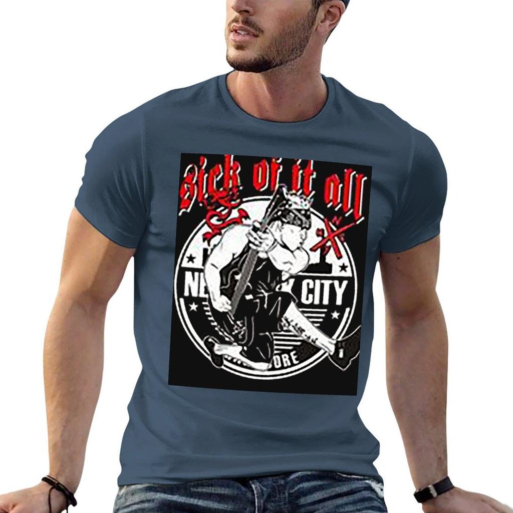 Fans99 Sick Of It All Tshirt Fashion Letter Print Tshirt