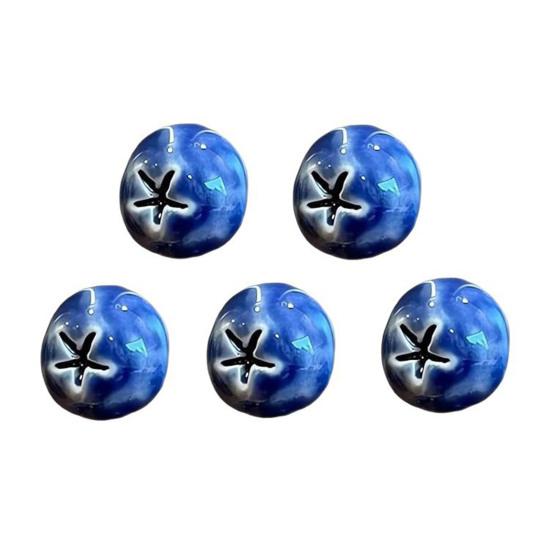 5/6/10Pcs 3D Blueberry Fridge Magnet DIY Home Office Kitchen Locker Fridge Resin Mini Berry Fruit Magnetic Decoration Ornament