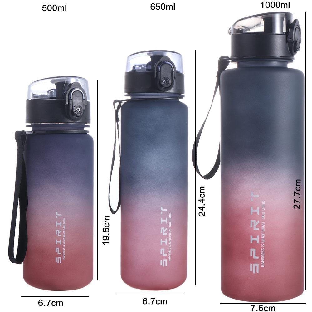 PC Leak Proof Colorful Plastic Cup Gradient Color Large Capacity Sports Kettle  School