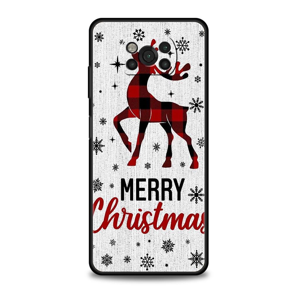 Christmas Graphic Printed Phone Case For For Xiaomi Poco X6 X5 Pro X4 X3 NFC F5 Pro F4 F3 GT M5 M4 Pro 5G M3 C51 C50 C55 Cover
