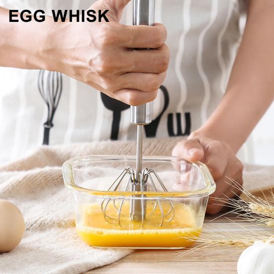 Kitchen Stainless Steel Kitchen Semi-Automatic Egg Beater Whisk Milk Cream Mixer