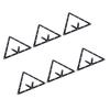 6Pcs Billiard Positioning Paper Secure Fit Billiard Triangle Positioning Sticker for Chinese Black 8 Ball Positioning