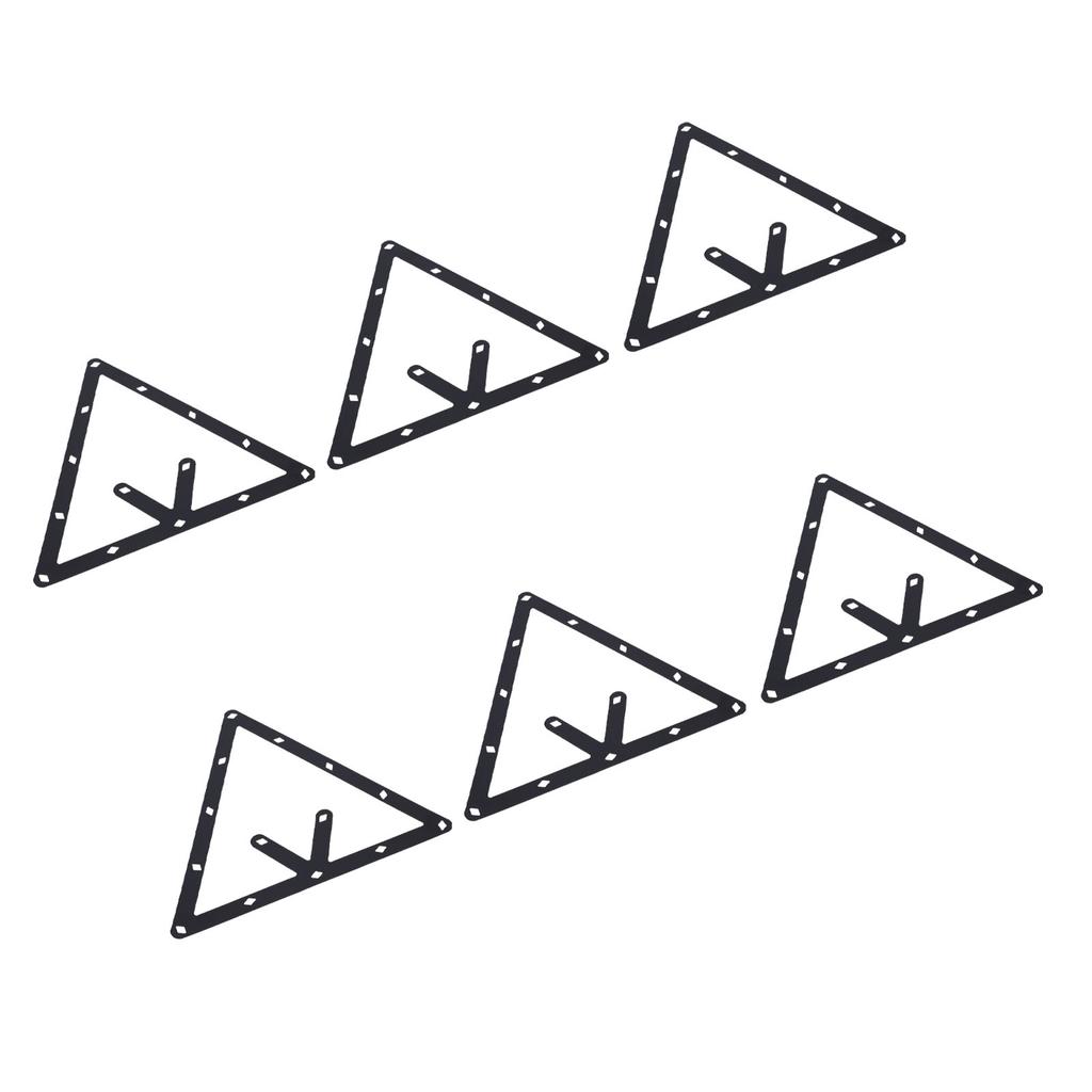 6Pcs Billiard Positioning Paper Secure Fit Billiard Triangle Positioning Sticker for Chinese Black 8 Ball Positioning