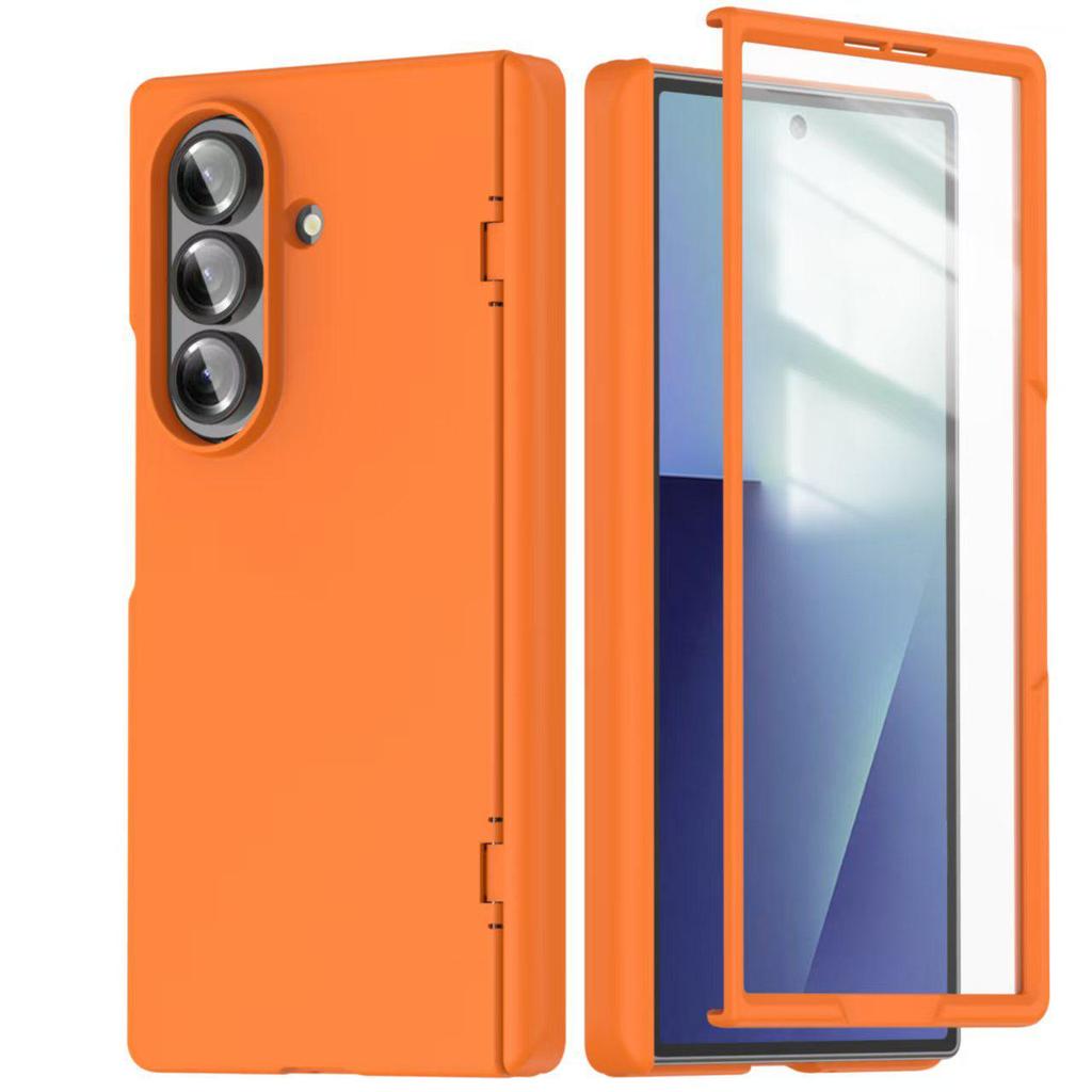 Samsung Z Fold7 Magnetic Wireless Charging Case with Spring Hinge and Skin-Feel Finish, compatible with Fold6.