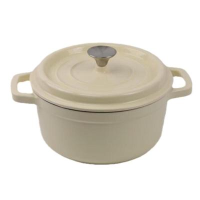 Zhishe 24cm Cast Iron Enamel Stew Pot